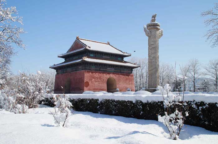 神道雪景